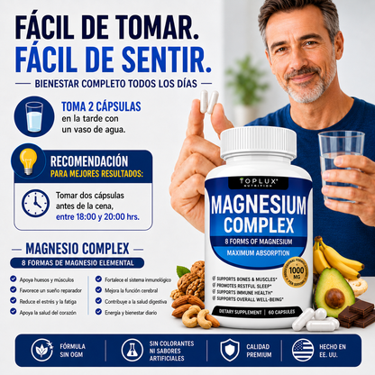 Magnesio Complex 8 Elementos 1000 MG