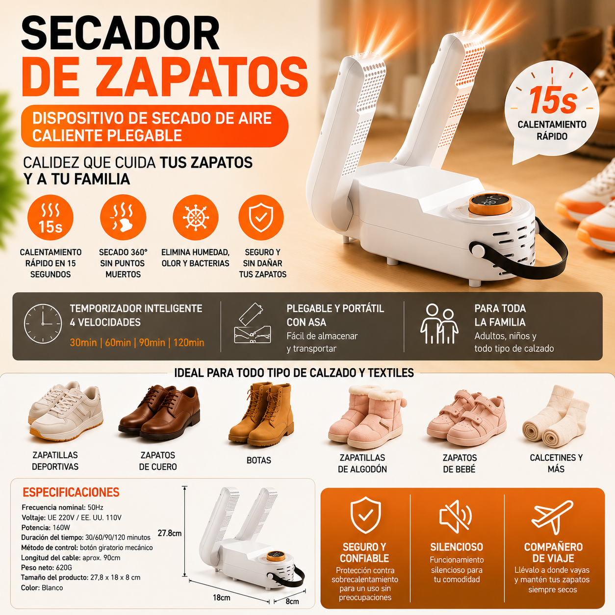 Secador de Zapatos