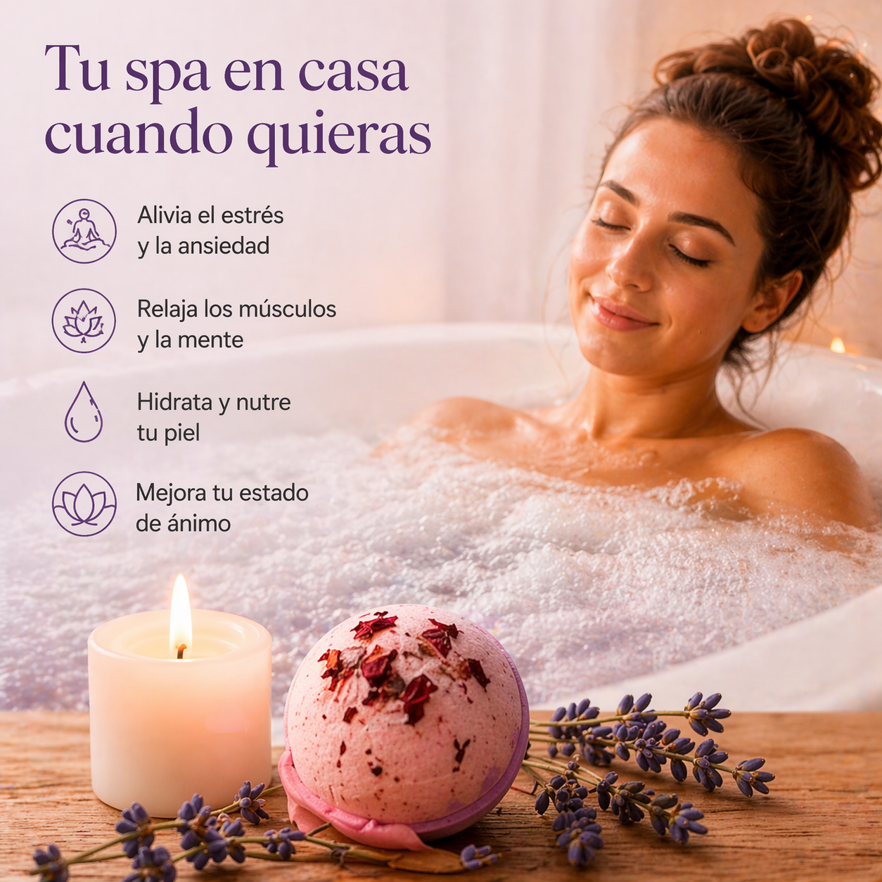 Set de 7 pcs Bombas Efervescentes Bañera