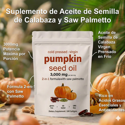 60 Cáp. Aceite Semilla de Calabaza