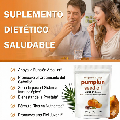 60 Cáp. Aceite Semilla de Calabaza