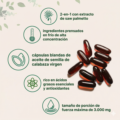 60 Cáp. Aceite Semilla de Calabaza
