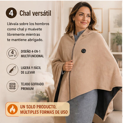 Manta Calefactora Eléctrica Carga USB